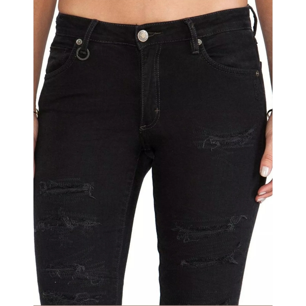 NEUW | Distressed Black Skinny Jeans